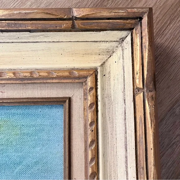 1982 Dorothy Huff ~ Original Signed White Daisy Framed Oil Painting 20" x 17"